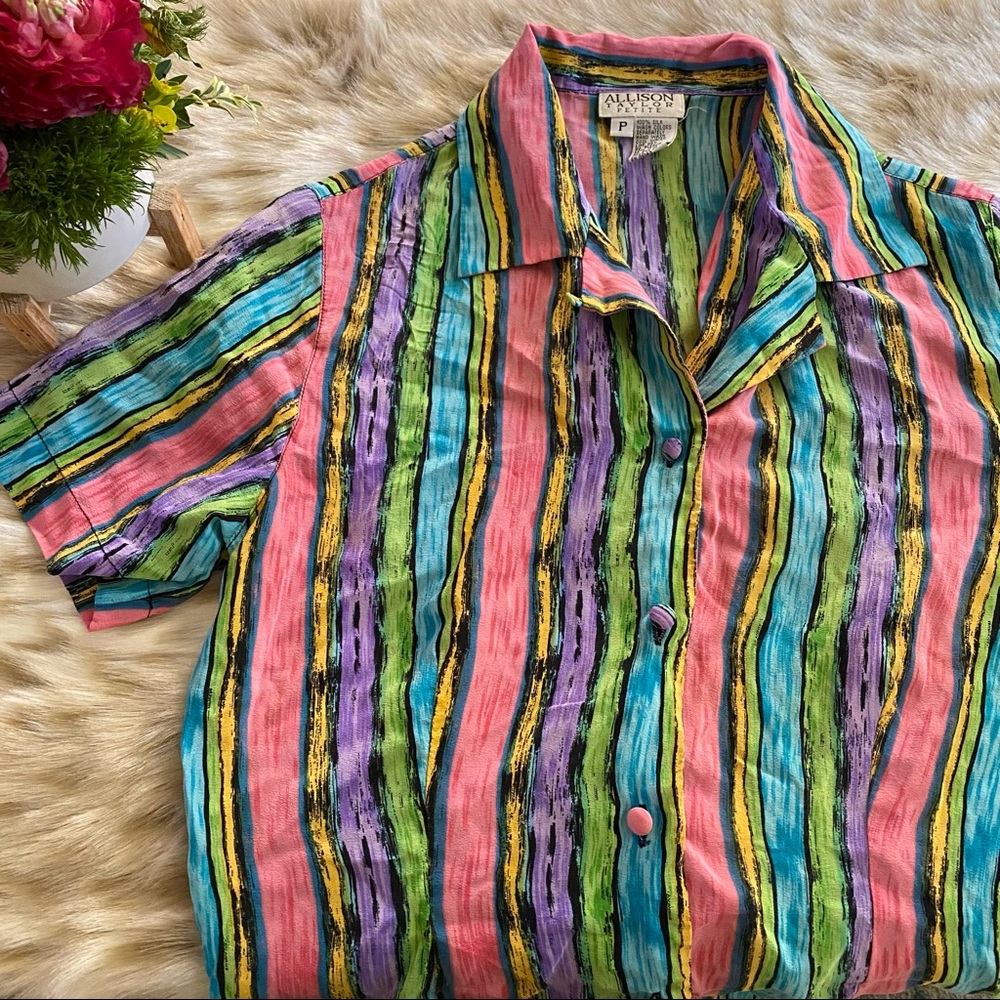 Allison Taylor colorful button down